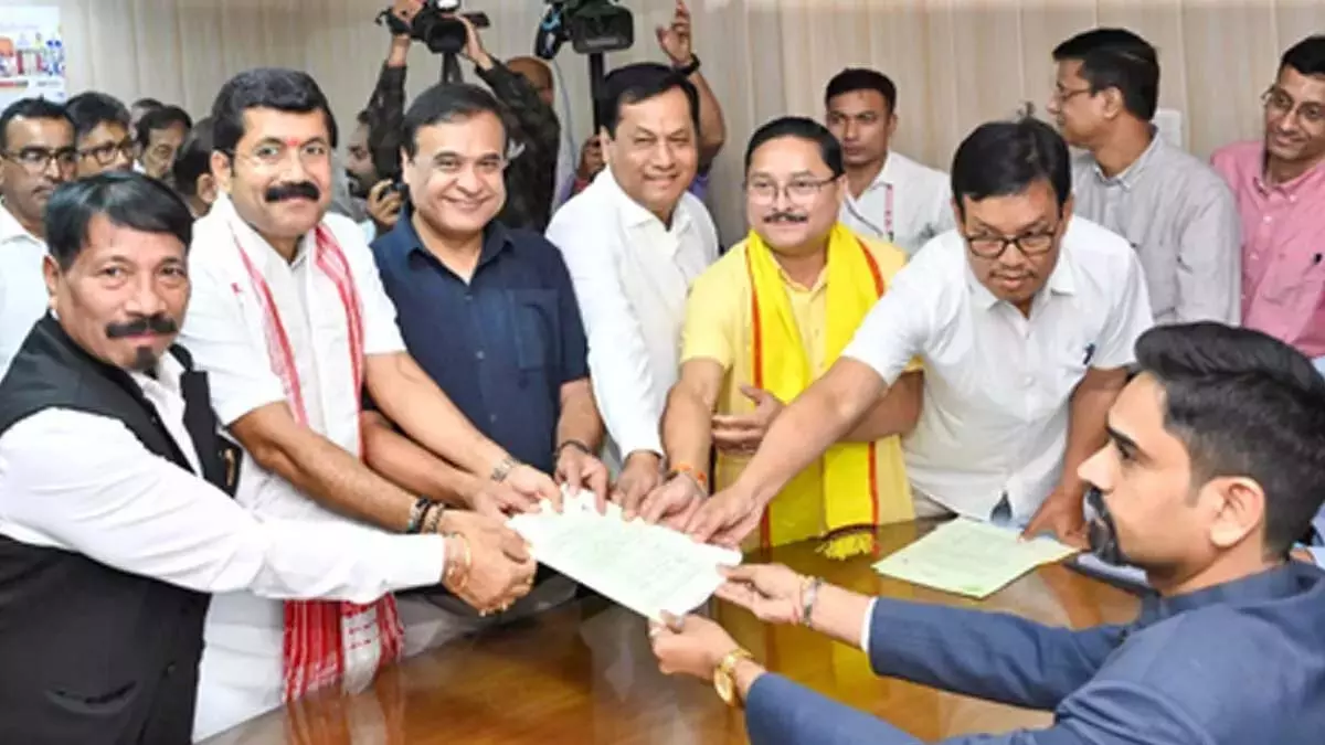 Assam से राज्यसभा के लिए एनडीए के दो उम्मीदवार निर्विरोध चुने गए Assam से राज्यसभा के लिए एनडीए के दो उम्मीदवार निर्विरोध चुने गए