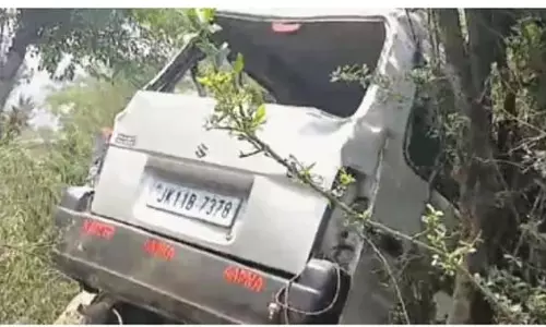 राजौरी के नौशेरा में वाहन खाई में गिरने से 2 लोग घायल राजौरी के नौशेरा में वाहन खाई में गिरने से 2 लोग घायल