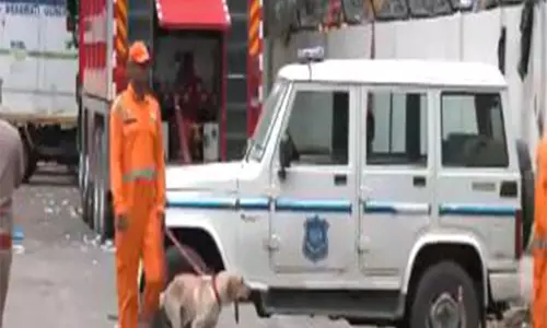 NDRF के जवान खोजी कुत्तों के साथ एआई-171 दुर्घटनास्थल पर जीवित बचे लोगों की तलाश में लौटे