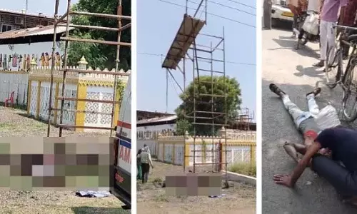 MP के नरसिंहपुर में निर्माण कार्य के दौरान झूला हाई वोल्टेज बिजली लाइन से छू जाने से 3 मौत
