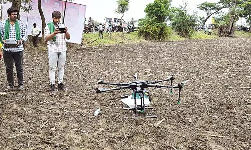 Andhra : किसानों को 80% छूट पर मिलेंगे ड्रोन Andhra : किसानों को 80% छूट पर मिलेंगे ड्रोन