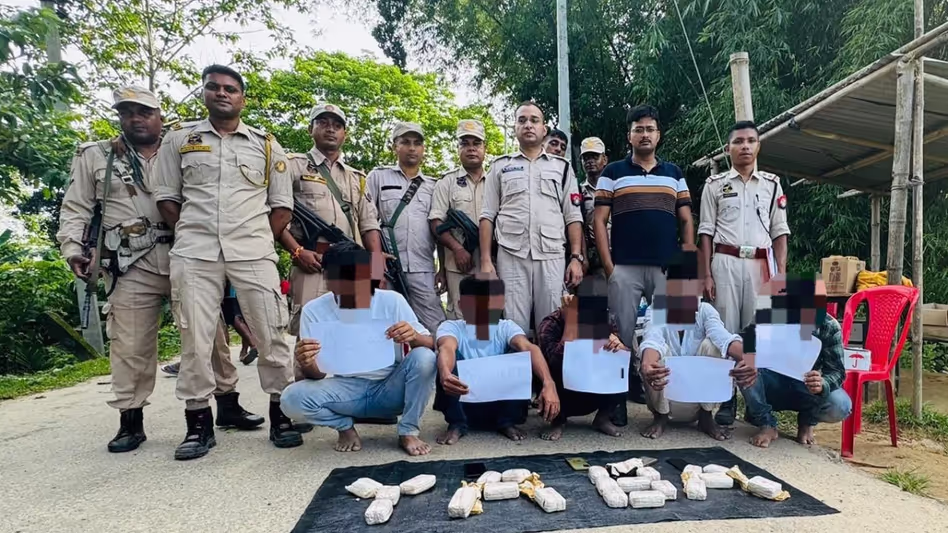 Assam  पुलिस ने श्रीभूमि में 6.5 करोड़ रुपये के ड्रग्स के साथ पांच लोगों को गिरफ्तार