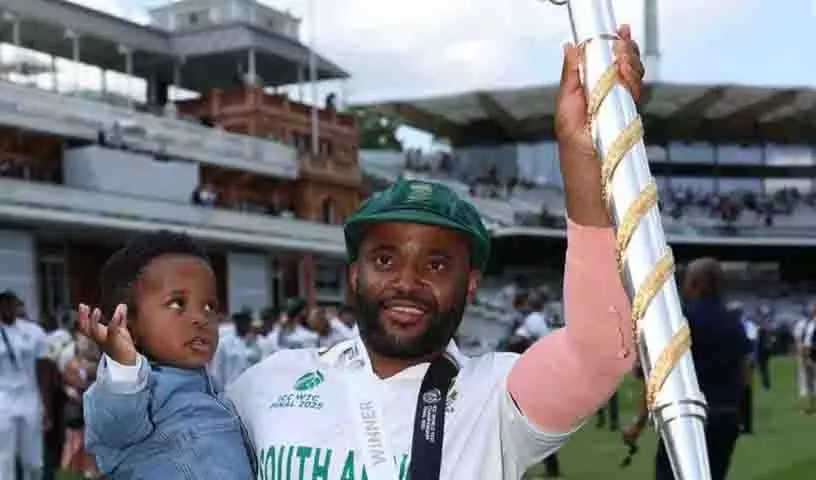 Temba Bavuma की अगुआई में दक्षिण अफ्रीका ने ऐतिहासिक विश्व टेस्ट चैंपियनशिप जीत हासिल की Temba Bavuma की अगुआई में दक्षिण अफ्रीका ने ऐतिहासिक विश्व टेस्ट चैंपियनशिप जीत हासिल की