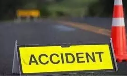 Ambala : ट्रक ने पिकअप को मारी टक्कर , चालक घायल