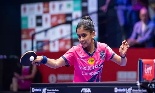 UTT Season 6: जयपुर पैट्रियट्स फाइनल में पहुंचे, दबंग दिल्ली टीटीसी को हराया UTT Season 6: जयपुर पैट्रियट्स फाइनल में पहुंचे, दबंग दिल्ली टीटीसी को हराया