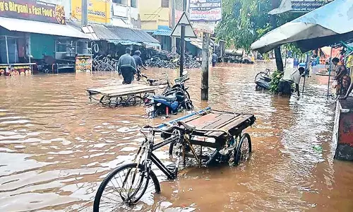 Andhra : गुडलावल्लेरु में 16.6 सेमी बारिश हुई
