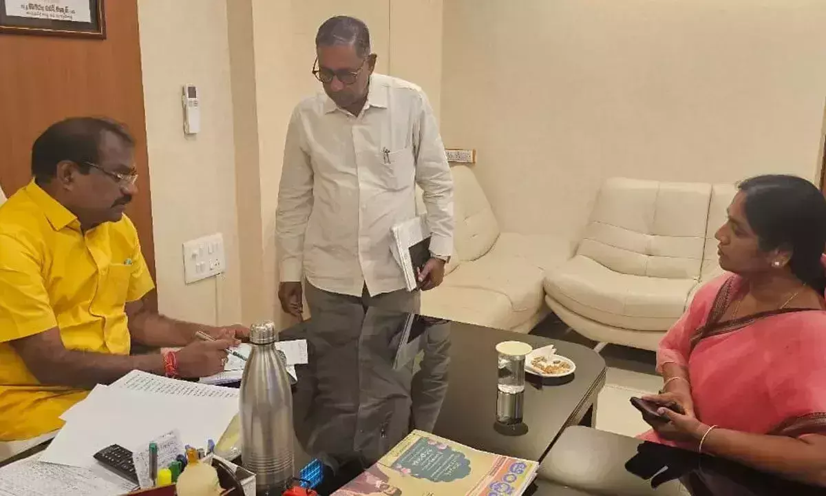 MLA ने मंत्री से पेरूरू परियोजना में जलापूर्ति कार्य शुरू करने का आग्रह किया