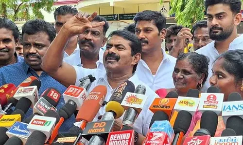 Tamil Nadu : सीमन ने तिरुचेंदूर मंदिर में तमिल विसर्जन पर जोर दिया Tamil Nadu : सीमन ने तिरुचेंदूर मंदिर में तमिल विसर्जन पर जोर दिया
