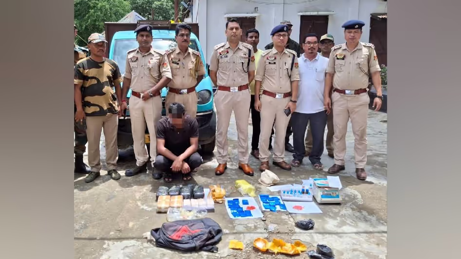 Assam  सीमा के पास 4 करोड़ रुपये मूल्य के याबा के साथ एक व्यक्ति को गिरफ्तार