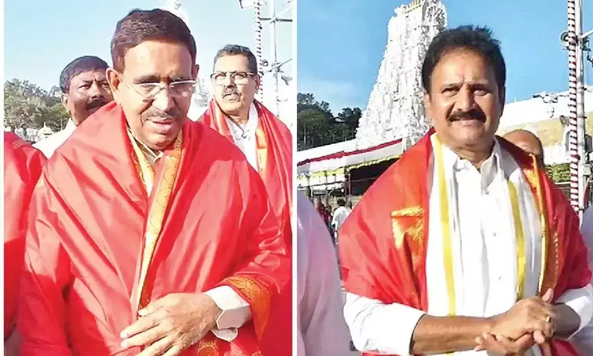Andhra: मंत्री नारायण ने तिरुमाला में पूजा-अर्चना की