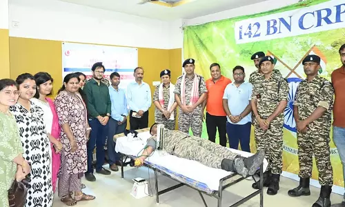 142 बटालियन सीआरपीएफ ने असम में विश्व रक्तदाता दिवस मनाया