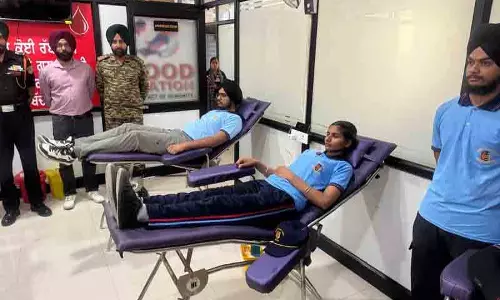 NCC कैडेट्स ने किया रक्तदान