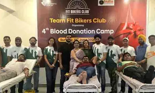 Jalandhar: फिट बाइकर्स क्लब द्वारा रक्तदान शिविर का आयोजन Jalandhar: फिट बाइकर्स क्लब द्वारा रक्तदान शिविर का आयोजन