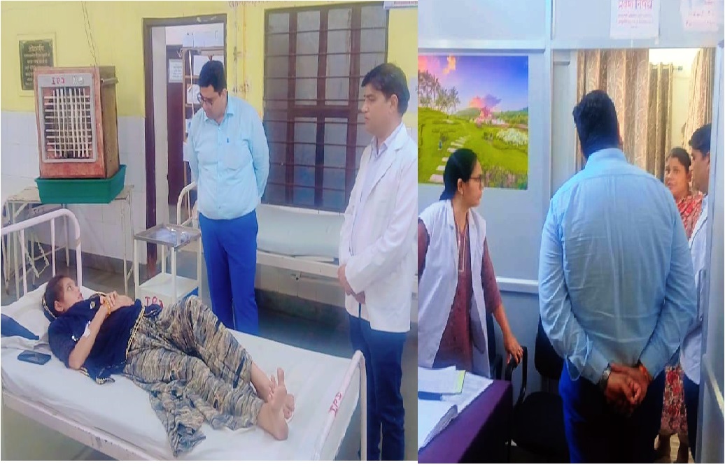Bhilwara: CMHO डॉ. गोस्वामी ने किया उप जिला अस्पताल, माण्डल का निरीक्षण, मरीजों से किया संवाद