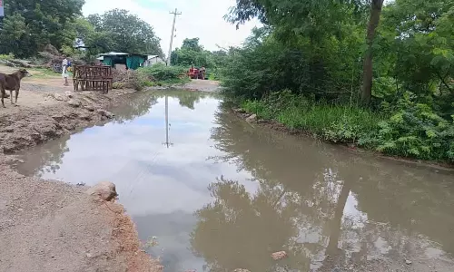 लगातार बारिश: कीचड़ भरे मैदानों में तब्दील हुईं सड़कें लगातार बारिश: कीचड़ भरे मैदानों में तब्दील हुईं सड़कें