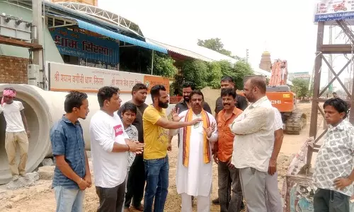 Sirsa  ड्रेनेज परियोजना पर विवाद, एमसी चेयरमैन ने किया स्थल का निरीक्षण