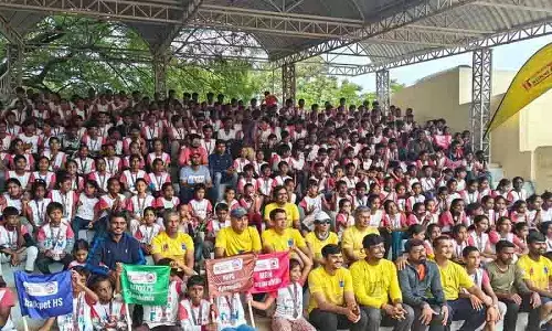 Hyderabad: सरकारी स्कूल के बच्चों के लिए फिटनेस को बढ़ावा देने की अनूठी पहल