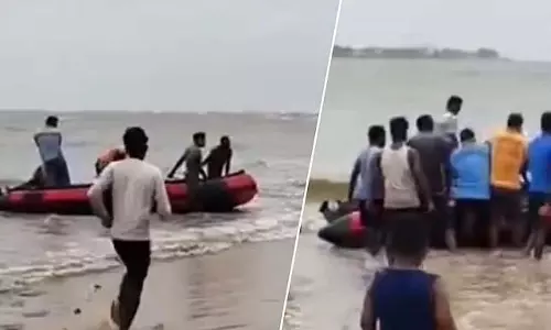 ताजपुर में समुद्र में नहाते समय पर्यटक की मौत