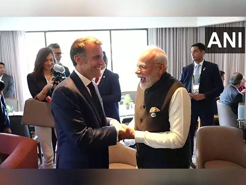 PM Modi ने मैक्रों से मुलाकात के बाद कहा: भारत-फ्रांस मिलकर काम करेंगे PM Modi ने मैक्रों से मुलाकात के बाद कहा: भारत-फ्रांस मिलकर काम करेंगे