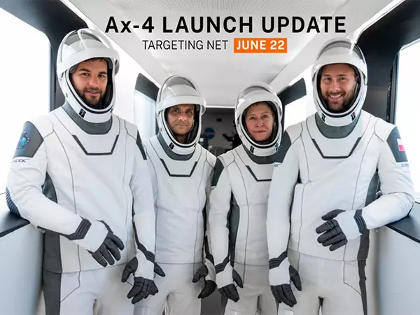 Axiom-4 Space ने प्रमुख मापदंडों का आकलन करने के बाद 22 जून को संभावित लॉन्च तिथि निर्धारित की: मंत्री जितेंद्र सिंह Axiom-4 Space ने प्रमुख मापदंडों का आकलन करने के बाद 22 जून को संभावित लॉन्च तिथि निर्धारित की: मंत्री जितेंद्र सिंह