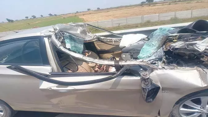 NH-152D पर दर्दनाक एक्सीडेंट, ड्राइवर की मौत, दो गंभीर रूप से घायल NH-152D पर दर्दनाक एक्सीडेंट, ड्राइवर की मौत, दो गंभीर रूप से घायल