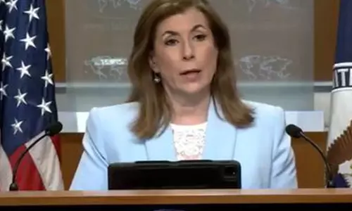 ईरान के पास परमाणु हथियार नहीं हो सकते: US विदेश विभाग ने ट्रंप को पारदर्शी और स्पष्ट नेता बताया ईरान के पास परमाणु हथियार नहीं हो सकते: US विदेश विभाग ने ट्रंप को पारदर्शी और स्पष्ट नेता बताया