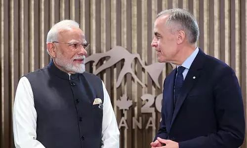 PM Modi  ने कनाडा के प्रधानमंत्री कार्नी से मुलाकात की