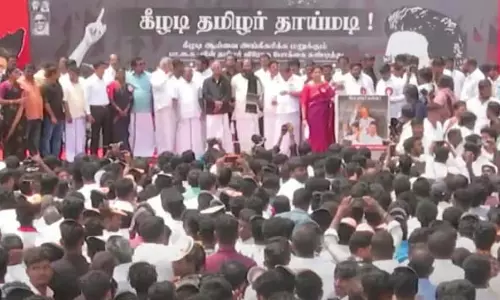 कीझाडी रिसर्च रिपोर्ट: मदुरै में DMK का विरोध प्रदर्शन