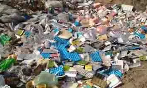 Faridkot डंपयार्ड में एक्सपायर हो चुकी दवाओं को आग के हवाले कर दिया गया