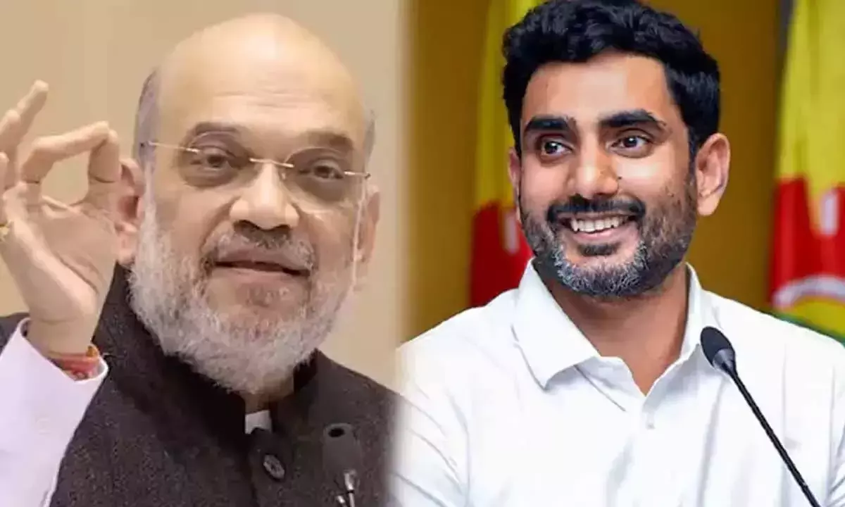 Nara Lokesh ने केंद्रीय मंत्री अमित शाह से मुलाकात की, आंध्र प्रदेश के मुद्दों पर चर्चा की