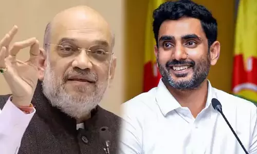 Andhra: मंत्री नारा लोकेश ने केंद्रीय गृह मंत्री अमित शाह से मुलाकात की
