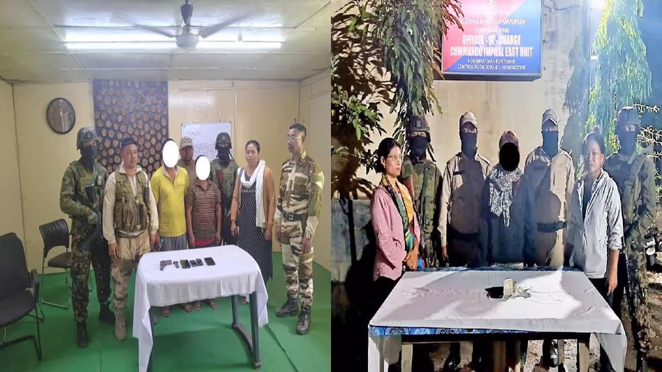 Manipur :  वसूली विरोधी अभियान के दौरान केसीपी के 4 सक्रिय कार्यकर्ताओं को गिरफ्तार किया