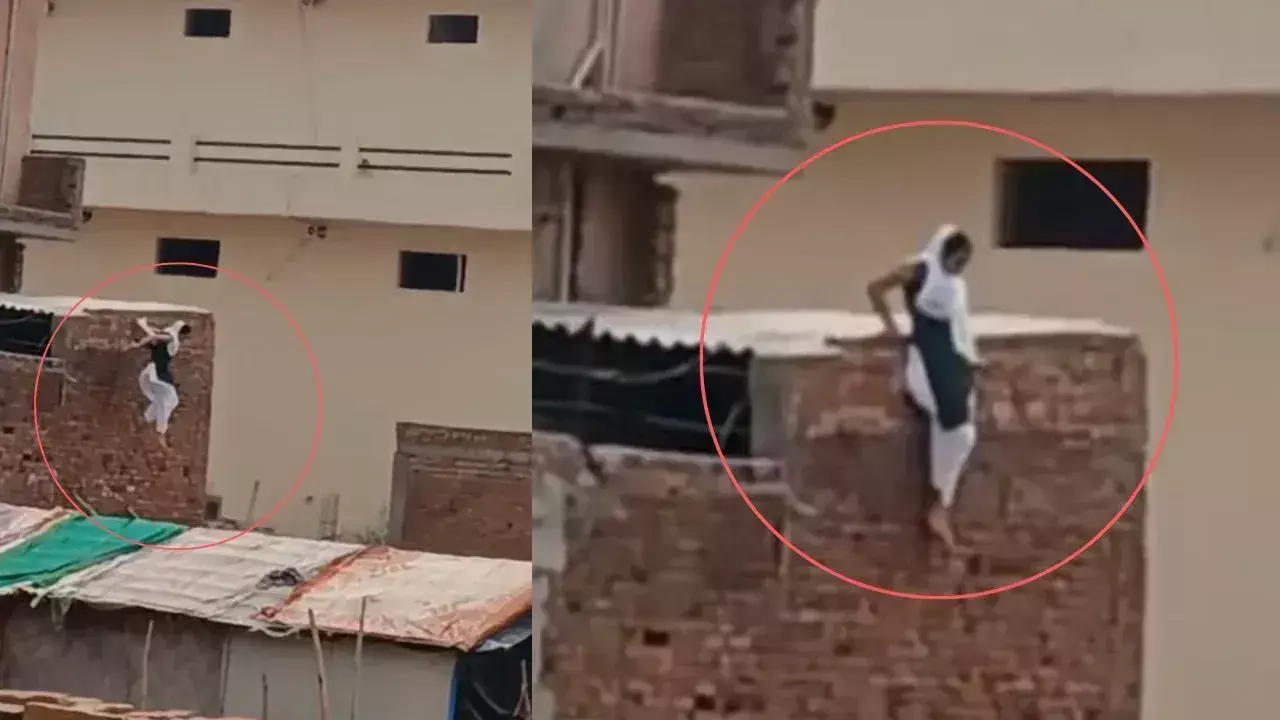 Baghpat: होटल की छत से छलांग लगाकर भागी महिला, पति ने पकड़ा था रंगेहाथ Baghpat: होटल की छत से छलांग लगाकर भागी महिला, पति ने पकड़ा था रंगेहाथ