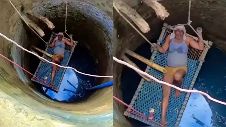 शख्स ने गर्मी भगाने के लिए लगाया गजब का जुगाड़, इंटरनेट पर छाया VIDEO शख्स ने गर्मी भगाने के लिए लगाया गजब का जुगाड़, इंटरनेट पर छाया VIDEO