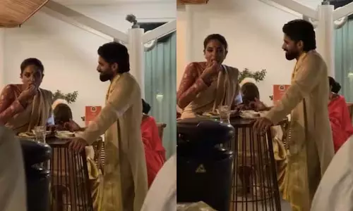 Sobhita Dhulipala : डोसे का उठाया लुत्फ, नागा चैतन्य की मुस्कान ने खींचा ध्यान Sobhita Dhulipala : डोसे का उठाया लुत्फ, नागा चैतन्य की मुस्कान ने खींचा ध्यान