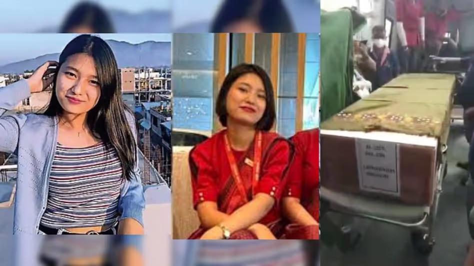 Manipuri केबिन क्रू का शव दीमापुर हवाई अड्डे पर परिवार को मिला Manipuri केबिन क्रू का शव दीमापुर हवाई अड्डे पर परिवार को मिला