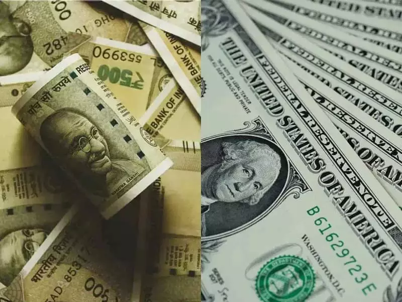 रुपया डॉलर के मुकाबले 13 पैसे मजबूत होकर 86.60 पर खुला रुपया डॉलर के मुकाबले 13 पैसे मजबूत होकर 86.60 पर खुला