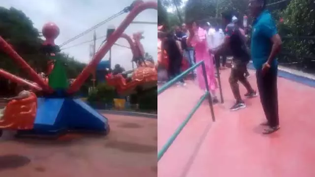 Maharashtra : सोलापुर में मनोरंजन सवारी की सीट टूटने से व्यक्ति की मौत Maharashtra : सोलापुर में मनोरंजन सवारी की सीट टूटने से व्यक्ति की मौत