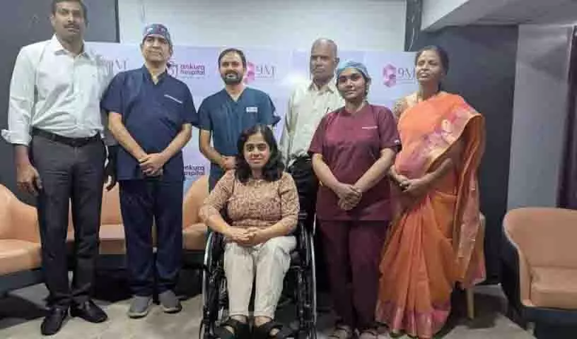 Ankura Hospital में दुर्लभ स्पाइना बिफिडा प्रक्रिया के बाद 32 वर्षीय महिला ठीक हो गई Ankura Hospital में दुर्लभ स्पाइना बिफिडा प्रक्रिया के बाद 32 वर्षीय महिला ठीक हो गई