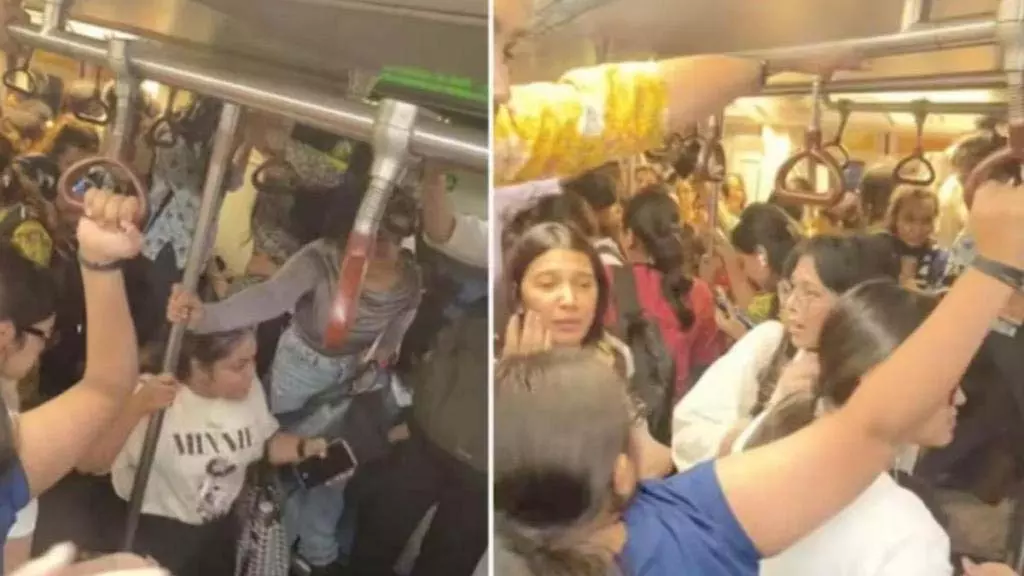 Delhi मेट्रो की महिला कोच में ‘कोबरा’ का वीडियो वायरल Delhi मेट्रो की महिला कोच में ‘कोबरा’ का वीडियो वायरल