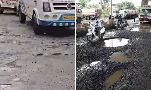 Mumbai : शहर गड्ढों की समस्या से जूझ रहा Mumbai : शहर गड्ढों की समस्या से जूझ रहा