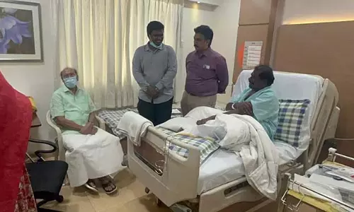 Ramdas ने अस्पताल में जी.के.मणि से मुलाकात की और उनका कुशलक्षेम पूछा