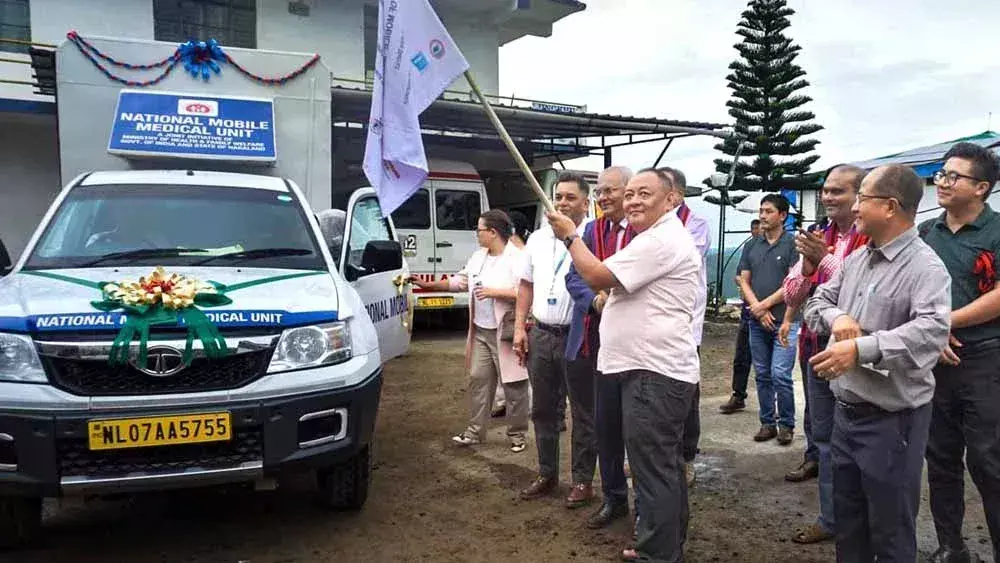 Nagaland :  किफिरे में नई मोबाइल मेडिकल यूनिट शुरू की गई