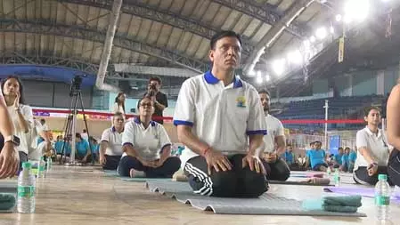 दिल्ली में अंतर्राष्ट्रीय योग दिवस पर फिट इंडिया कल्ट योगाथॉन का आयोजन दिल्ली में अंतर्राष्ट्रीय योग दिवस पर फिट इंडिया कल्ट योगाथॉन का आयोजन
