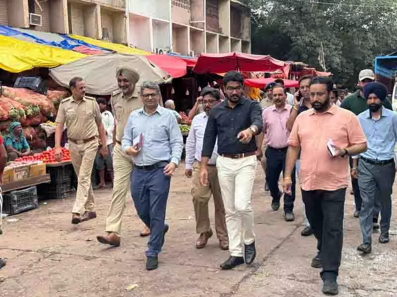 कृषि सचिव ने सेक्टर 26 सब्जी Mandi में सफाई, बुनियादी ढांचे की समीक्षा की कृषि सचिव ने सेक्टर 26 सब्जी Mandi में सफाई, बुनियादी ढांचे की समीक्षा की