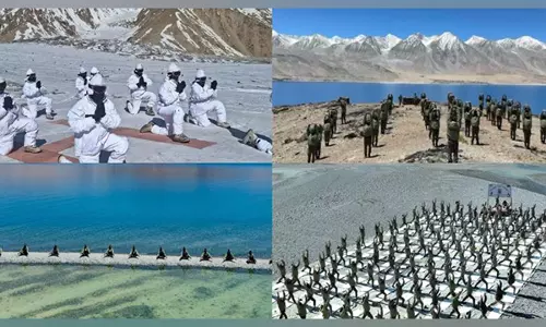 Siachen से शाही कांगड़ी तक: सेना ने सबसे कठिन इलाकों में योग का अभ्यास किया