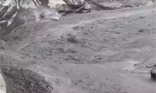Himachal : जाहलमा नाले में अचानक आई बाढ़ ने मचाई तबाही