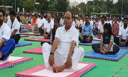 Nellore में 11 लाख से ज़्यादा प्रतिभागियों के साथ भव्य योग दिवस समारोह Nellore में 11 लाख से ज़्यादा प्रतिभागियों के साथ भव्य योग दिवस समारोह