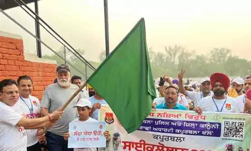 नशा विरोधी जागरूकता को बढ़ावा देने के लिए Kapurthala में साइक्लोथॉन आयोजित किया गया