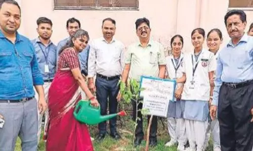 Bareilly: पौधे लगाकर शिक्षकों और छात्रों ने बढ़ाया हरियाली का संदेश Bareilly: पौधे लगाकर शिक्षकों और छात्रों ने बढ़ाया हरियाली का संदेश